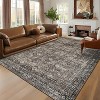 Area Rug Washable Stain Resistant Carpet with Non-Slip Backing Soft Touch Low Pile Floor Cover for Bedroom Living Room Dining Room - 2 of 4