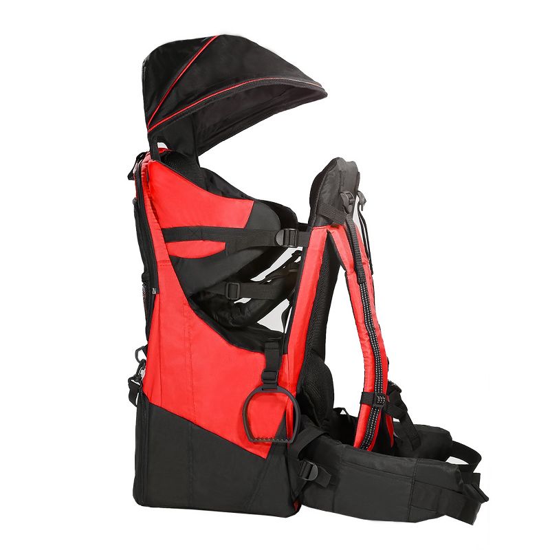 ClevrPlus Deluxe Outdoor Child Backpack Baby Carrier Light Outdoor Hiking, Red, 2 of 8