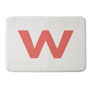 Deny Designs April Lane Art Block Monogram Memory Foam Bath Mat - 1 of 4