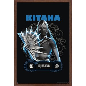 Trends International Mortal Kombat 1 - Princess Kitana Framed Wall Poster Prints - 1 of 4