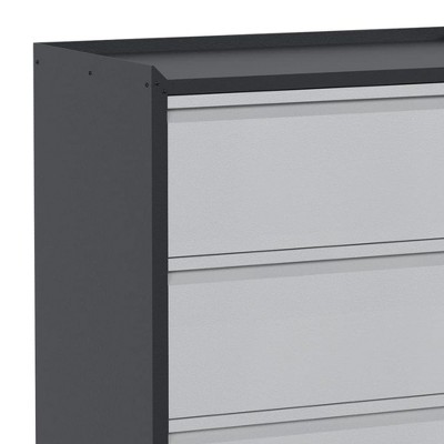 Aobabo Steel Black and Gray Rolling 3-Drawer Tool Cabinet