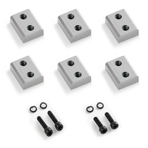 VEVOR Rebar Cutter Blades, 6 Pcs Replacement Jaw Blades for 1-1/4 Inch 32mm #10 Electric Rebar Cutter, CR12MOV High-Hardness Steel, Silver - 1 of 4