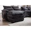123" Chenille U-Shaped Sectional Sofa with Console, USB & Cup Holders, 6-Seater - 2 of 4