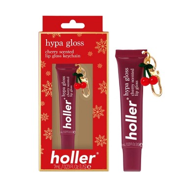 Holler and Glow Hypa Gloss Cherry Glaze Cherry Scented Lip Gloss with Charm - 0.23 fl oz