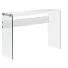 Lyngins Entryway Table with Tempered Glass Side Design,Stylish Minimalist Console Table for Living Room - 2 of 4
