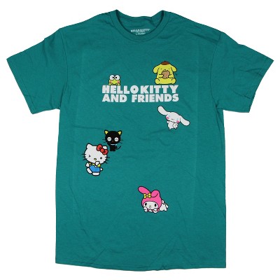 Sanrio Men's Hello Kitty And Friend's Adult Short Sleeve T-Shirt