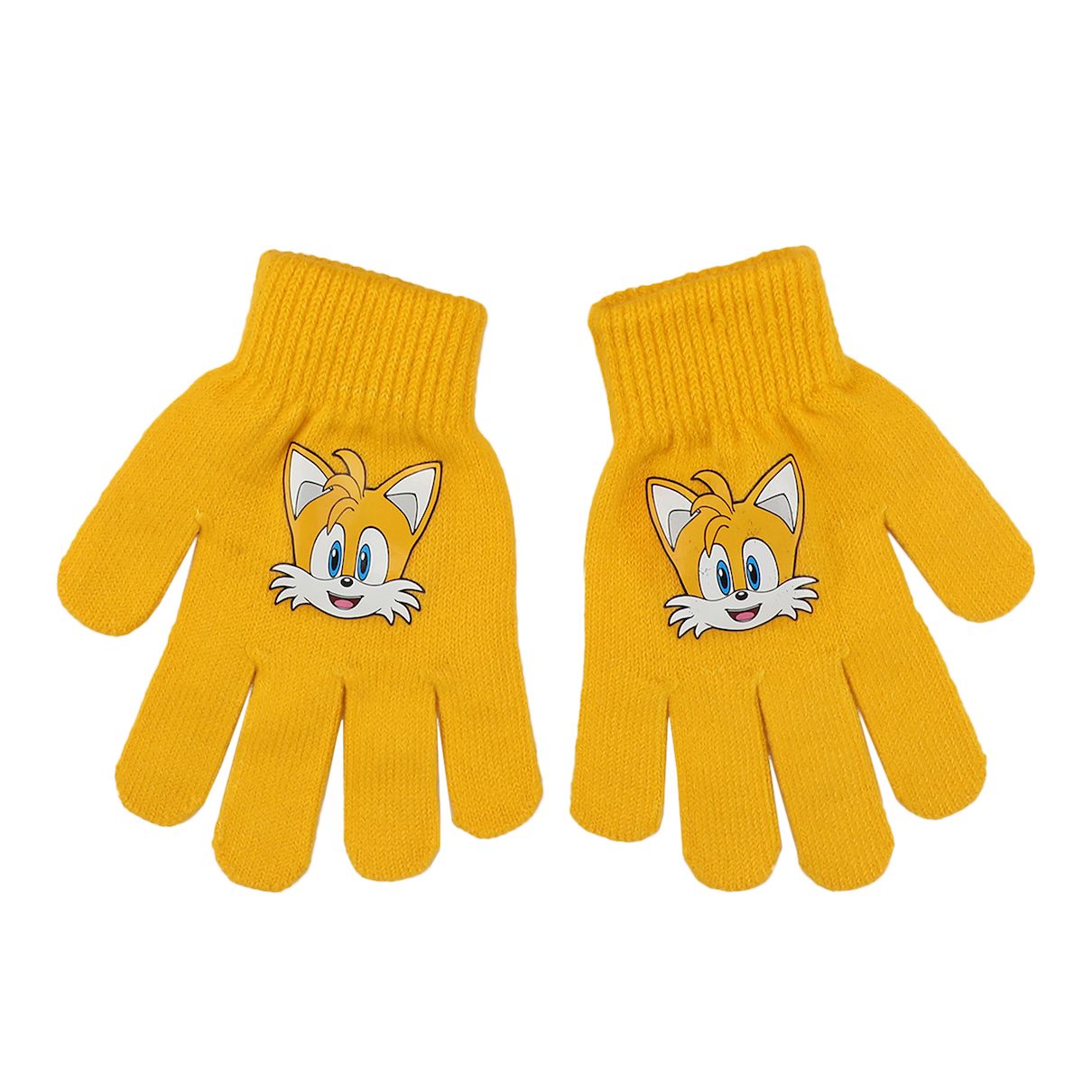 Sonic The Hedgehog Big Face Tails Youth 2-Piece Cuff Beanie & Magic Gloves Set - thumbnail 5