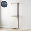 Gwyneth Closet - Hanging Rods, White Faux Marble and Golden Bronze - 2 of 4