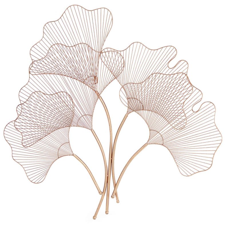 Glam Metal Floral Wall Decor Copper - Olivia &#38; May, 1 of 18