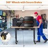 60x22 Inch Adjustable Workbench, 2000LBS Capacity Garage Worktable with Storage Drawer, Pegboard & Power Outlet, Solid Steel Frame Rubberwood Top - 4 of 4