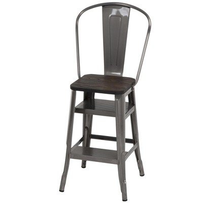 Cosco Contemporary Retro Metal Counter Height Barstool