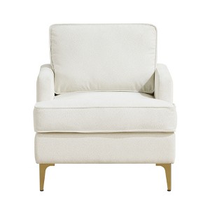 Cesicia 28.5" x 29.5" x 32.5"H Beige Modern Comfort Accent Chair For Living Room Durable - 1 of 4