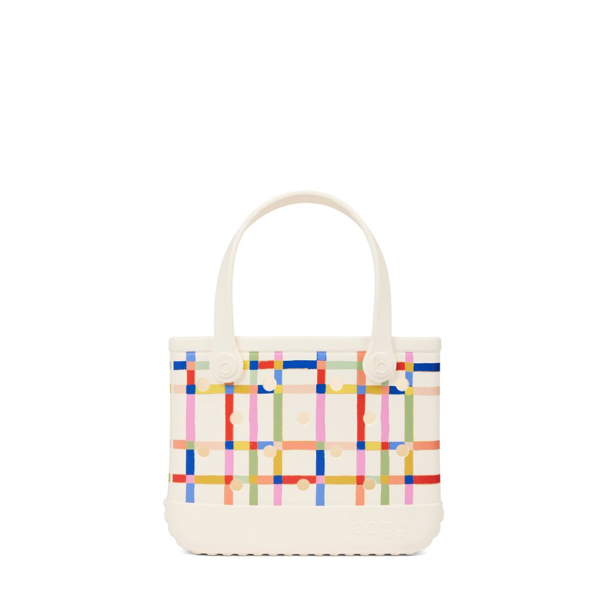 Bogg Bag Tote Bag - Red White & Plaid
