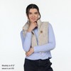 Turtle Fur Comfort Lush Cropped Vest - Women's Recycled High Pile Fleece Winter Outdoor Vest - 3 of 4