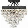Crystorama Lighting Calypso 3 - Light Semi-Flush Mount in  Matte Black - 2 of 4