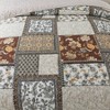 Reversible Floral Quilt Set, Queen Size. 1X Quilt (90 *98 Inch) + 2 X Pillowcase (20 *27 Inch) - 4 of 4