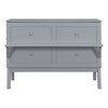 YOOCOZZ Wood Murphy Bed Cabinet with USB Charging and Movable Side Shelves - 2 of 4