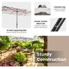 Tangkula 15FT Double-Sided Market Umbrella Large Crank Handle Vented Twin Patio - 3 of 4