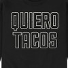 Men's - Instant Message - Quiero Tacos Graphic Fleece Sweatshirt - 2 of 4