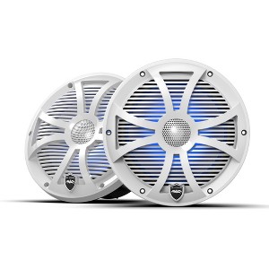 Wet Sounds REVO 8 SW-W V3 - Revolution Series 8" Marine Coaxial Speakers with White SW Grilles, Pair - 1 of 4