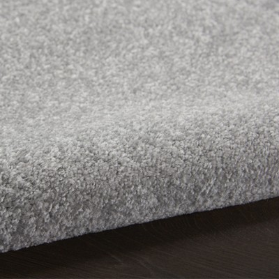 Silver Grey Essentials 26''x4.75'' Reversible Outdoor Rug
