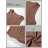 Nlife Womens Western Sparkly Fringe Sleeveless Crop Tops Cowgirl Going Out Cropped Tank Tops with Glitter Tassel - 4 of 4