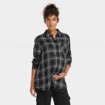 Long Sleeve Casual Woven Maternity Shirts - Isabel Maternity by Ingrid & Isabel™