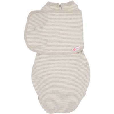 Image of embe Starter Original Swaddle Wrap Organic - Oatmeal Stripe