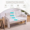 Evita Nordic Double Sofa Chair - Soft Chenille, Ergonomic, 2-Seater for Living Room & Bedroom - 4 of 4