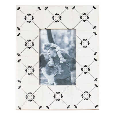 4X6 Lily Tile Photo Frame - Foreside Home & Garden