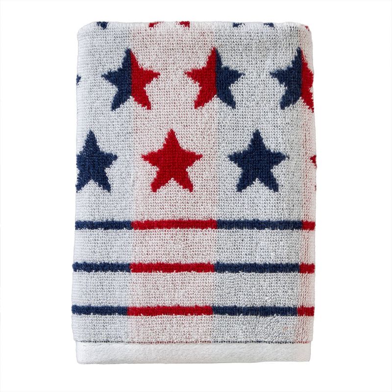 2pc Red White and Stars Hand Towel Set - SKL Home, 3 of 10