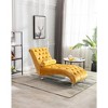Leisure Concubine Sofa with Solid Acrylic Legs for Living Room or Bedroom - 2 of 4