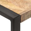 vidaXL Dining Table 23.6"x23.6"x29.5" Solid Rough Mango Wood - 3 of 4