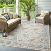 Oriental Weavers Naples 1221X Grey /Teal Indoor /Outdoor Area Rug - 2' x 3'3" - 2 of 4
