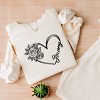 Simply Sage Market Grammy Heart Outline Lightweight Garment Dyed Sweatshirt - 3 of 4