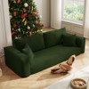 Aukfa Sleeper Sofa Couches for Living Room, Luxury Modern Couch with Deep Seat, No Assembly Required, 3 Seater, Green - 3 of 4