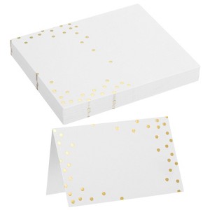 Unique Bargains Printable Paper Beautiful Wedding Restaurant Line Border Place Name Cards - 1 of 4