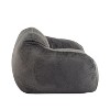 NicBex Cozy & Fluffy Fuax Fur Bean Bag Chair for Adults,Oversized Bean Bag Lounger with High Resilience & Recycled Memory Foam Filling,Art Deco,Gray - 2 of 4