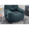 Maliang Soft Teddy Fabric Tufted Foam Bean Bag Chair, Small Living Space Furniture - 4 of 4
