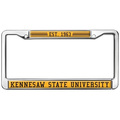 Kennesaw State University School Logo Full Size Standard License Plate Metal Frame