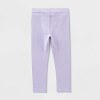 Toddler Girls' 2pk Adaptive Leggings - Cat & Jack™ Pink/Purple - 2 of 3