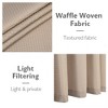 Waffle Weave Rod Pocket Short Kitchen Curtain - 4 of 4