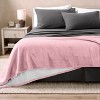 Faux Shearling Fleece Blanket by Bare Home - 2 of 4