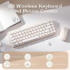 i68 Wireless Typewriter Keyboard and Mouse Combo, 2.4GHz Cordless Connection, Retro Aesthetic Round Keycaps for Tablet, Phone, PC and Win/Mac/Android - 3 of 4