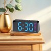 REGALWOVEN Plastic Digital Corded Accurate Electric Alarm Clock 6.3 x 2.6 x 1.6 inch - 2 of 4