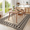 Modern Easy Jute Rug Machine Washable Geometric Bordered Indoor Outdoor Carpet - 2 of 4