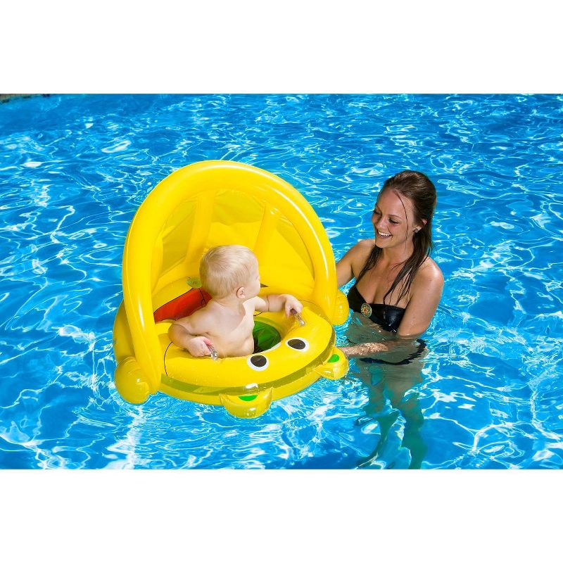 Poolmaster Swimming Pool Float Baby Bear Rider with Sun Protection, 2 of 6