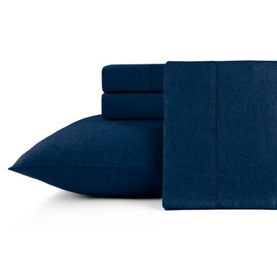 Pointehaven 180 GSM Brushed Cotton Printed Soft Flannel Deep Pocket Oversized Sheet Set