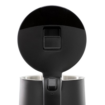 MegaChef 1.7L Black Stainless Steel Electric Tea Kettle