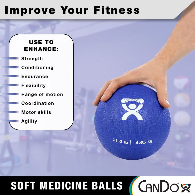 CanDo - Soft and Pliable Medicine Ball, 3 of 6